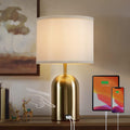 Touch Control Table Lamp, Gold Bedside Table Lamps for Bedroom