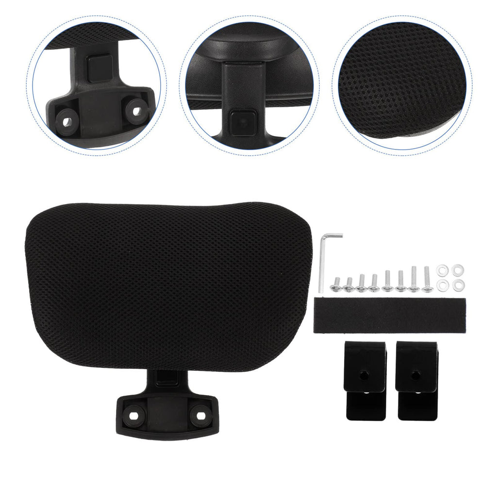 1set Adjustable Ergonomic Headrest for Office Chairs Comfortable Neck Support Pillow for Computer Work Height-Adjustable Cushion Attachment for Enhanced Comfort and