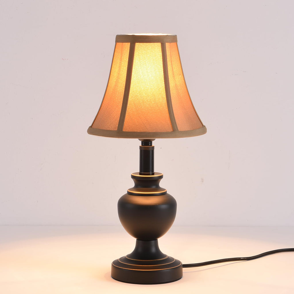 Traditional Table Lamp, Desk Lamp for Living Room with Fabric Shade
