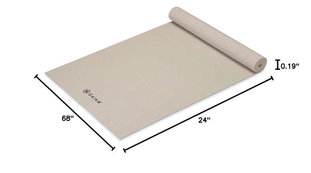Premium Yoga Mat, 5mm Non-Slip Exercise Mat (Sandstone)