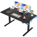 Electric Standing Desk, 48 x 28 Inches Height Adjustable Desk, Sit Stand up for Work Office Home, Ergonomic Rising Computer Table with Memory Preset, Black