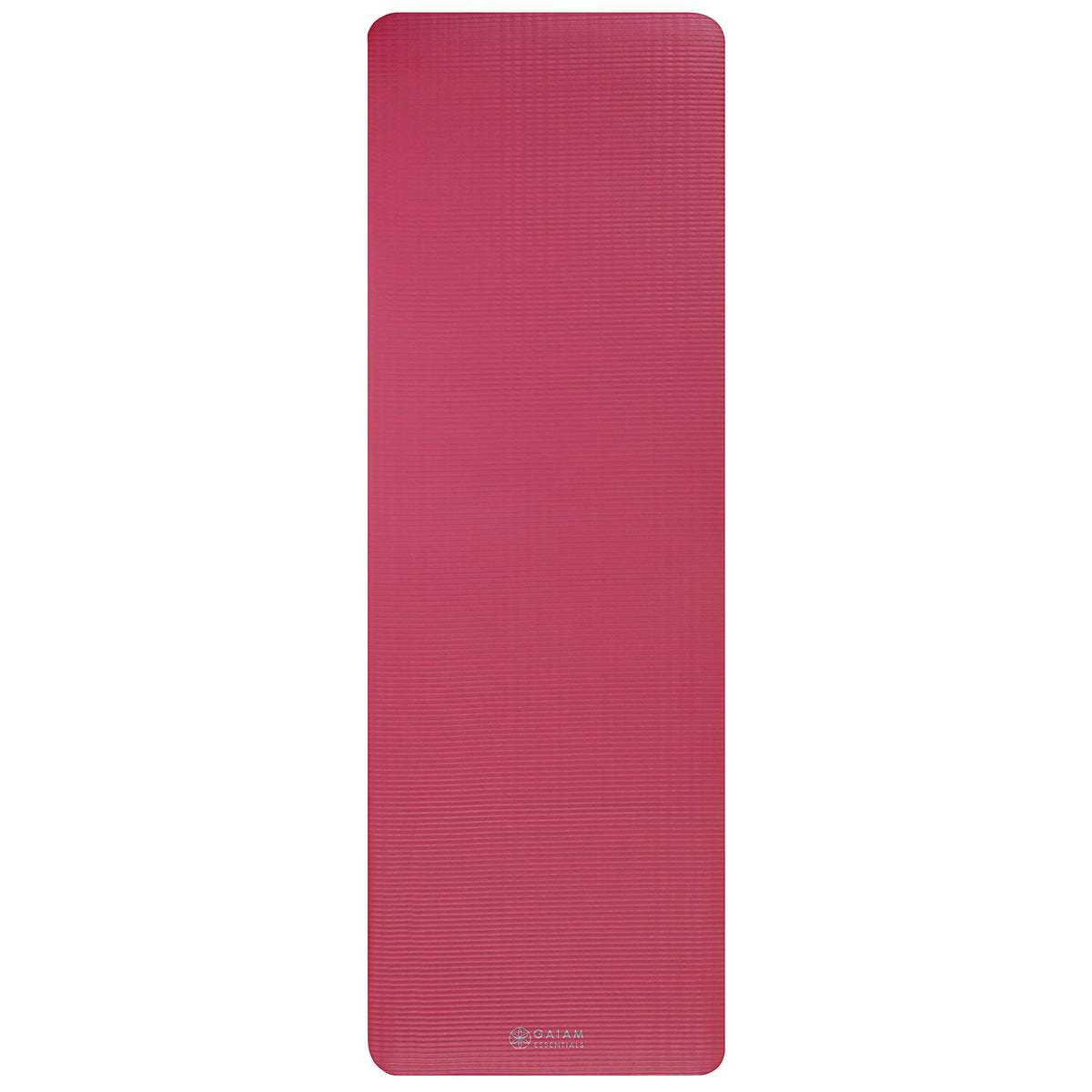 Essentials Thick Yoga Mat with Easy-Cinch Strap (Pink, 10mm)