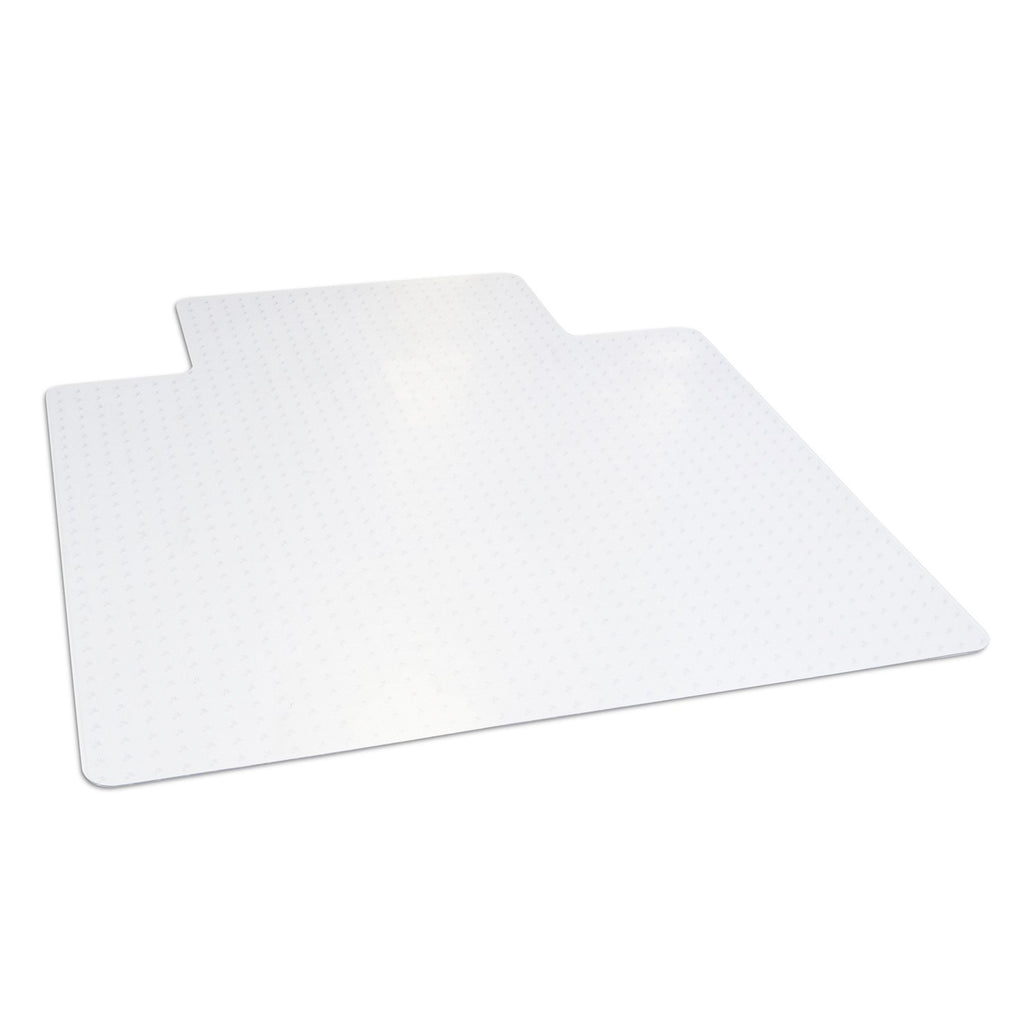 Office Chair Mat for Low‑Pile Carpet – 45" x 53" Clear Desk Floor Protector with Lip, Smooth Glide PVC for Rolling Chairs