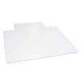 Office Chair Mat for Low‑Pile Carpet – 45" x 53" Clear Desk Floor Protector with Lip, Smooth Glide PVC for Rolling Chairs