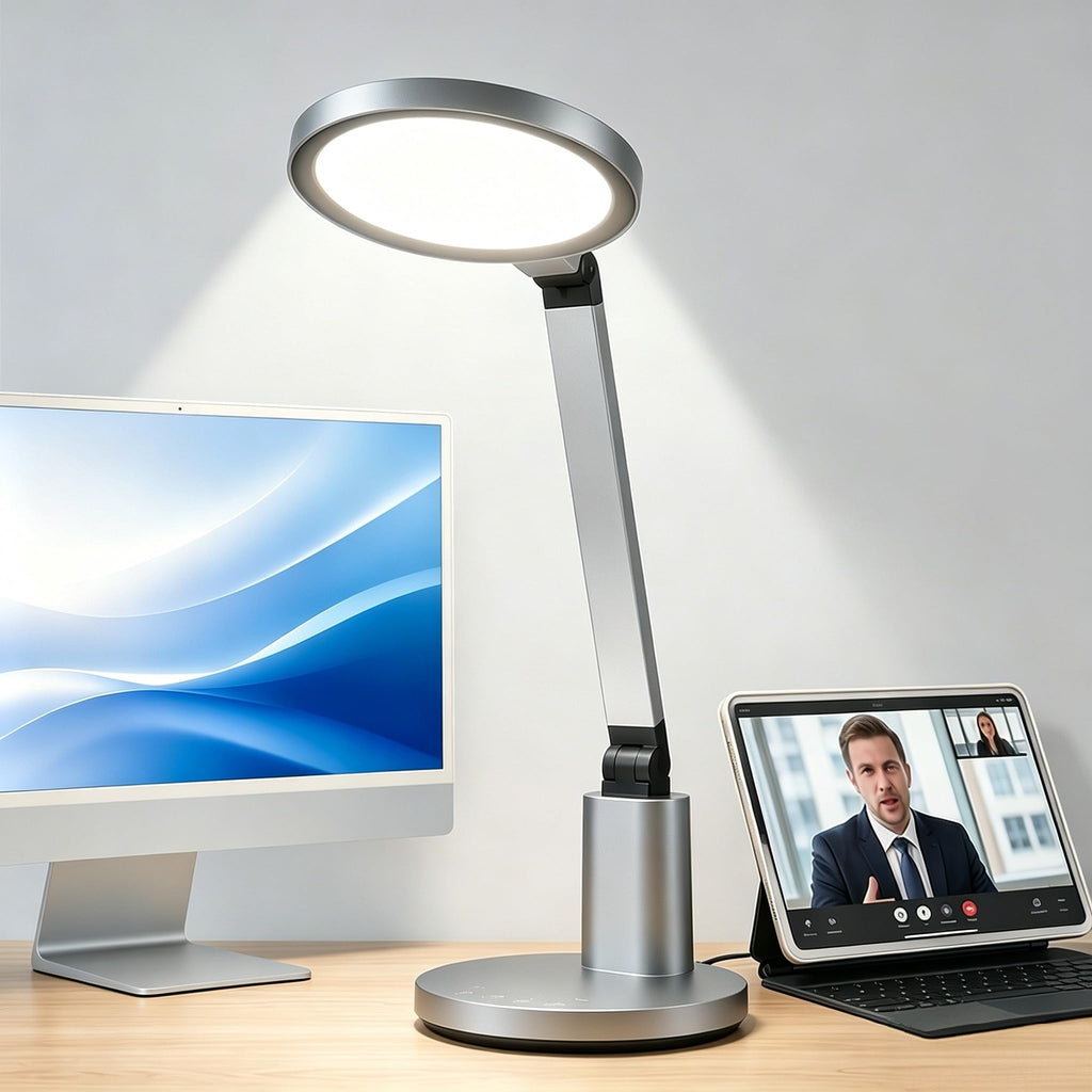 Desk Lamp for Home Office, Eye-Caring Diffused Table Lamp