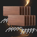 Conference Table,Folding Conference Room Tables with Wheels, 47.2” Modular Training Tables for Office/Classroom/Meeting, Lockable 360° Silent Wheels＆Space Saving Stackable, Walnut Finish, 10 Pack
