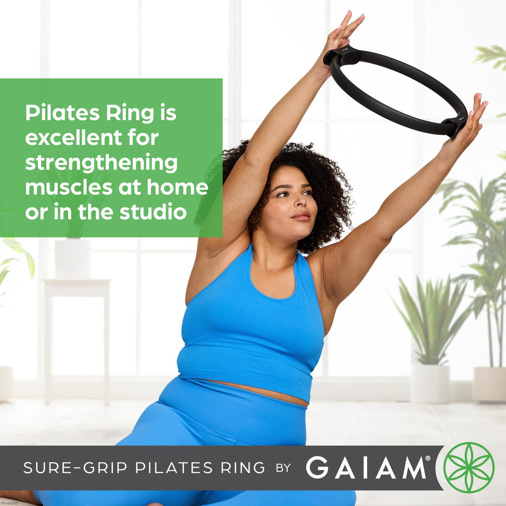 Sure-Grip Pilates Ring, Toning Arms, Legs & Core (Black)