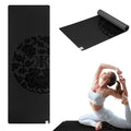 Dry-Grip Yoga Mat, Non-Slip, Hot Yoga, 5mm (Black)