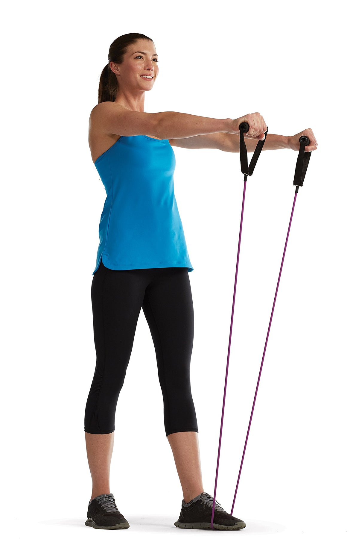 Resistance Cord with Door Attachment, Light, Purple
