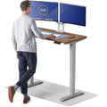 Standing Desk 48x24 — Made in Europe, Ergonomic Sit Stand Home Office Desk, Electric Height Adjustable, Dual Motor, USB & USB-C Charging, Wobble-Free, Touchscreen, 3 Memory Presets