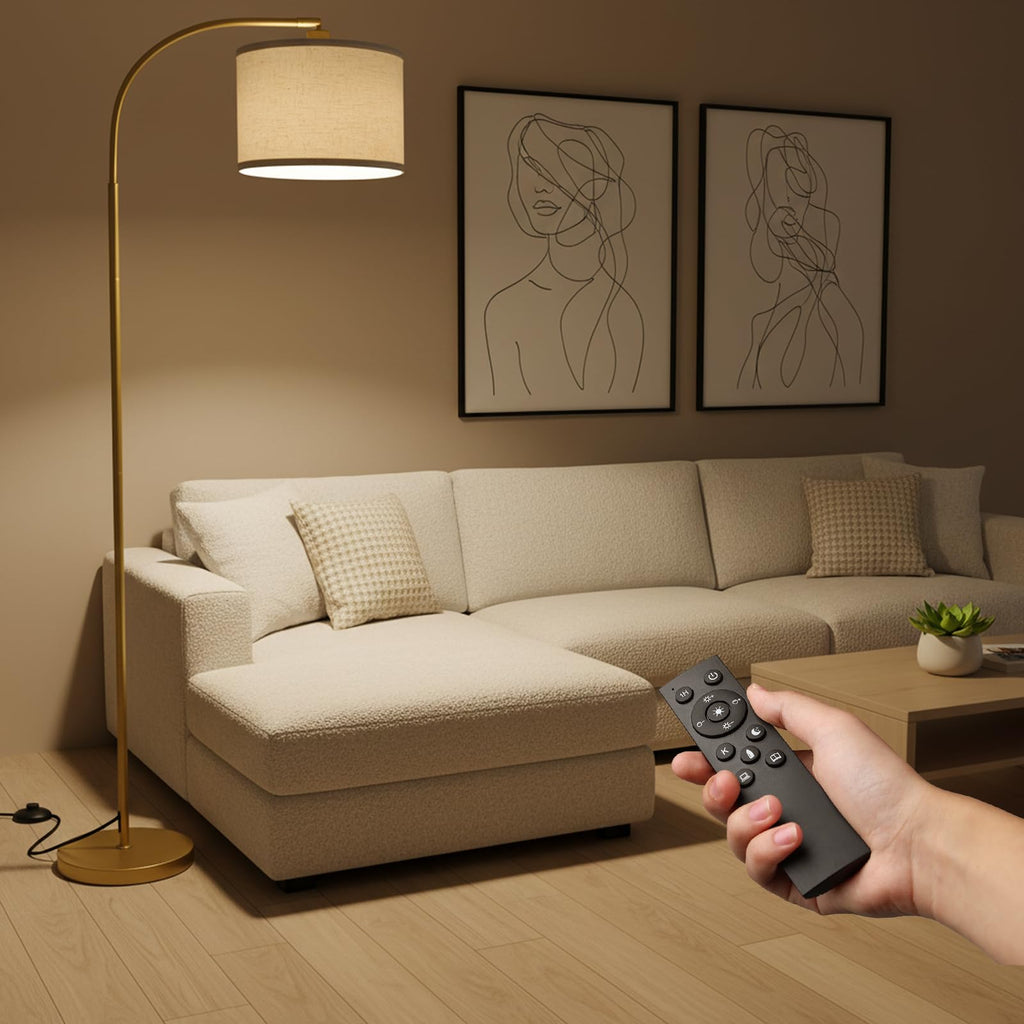 Arc Floor Lamps Modern Standing Remote Floor Lamp for Living Room