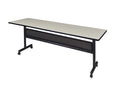 Kobe 84 x 24 in. Flip-Top Training Nesting Table with Modesty Panel- Maple