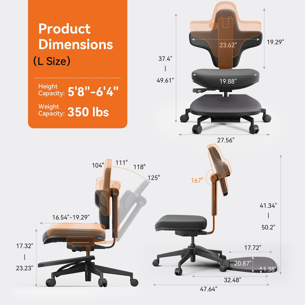 Standing Desk Chair, Standing Mate Chair for Sit-Stand, Ergonomic Leaning Perch Chair with Anti-Fatigue Mat, Standing Stool, Saddle Chair, Height Adjustable Home Office Posture Seat
