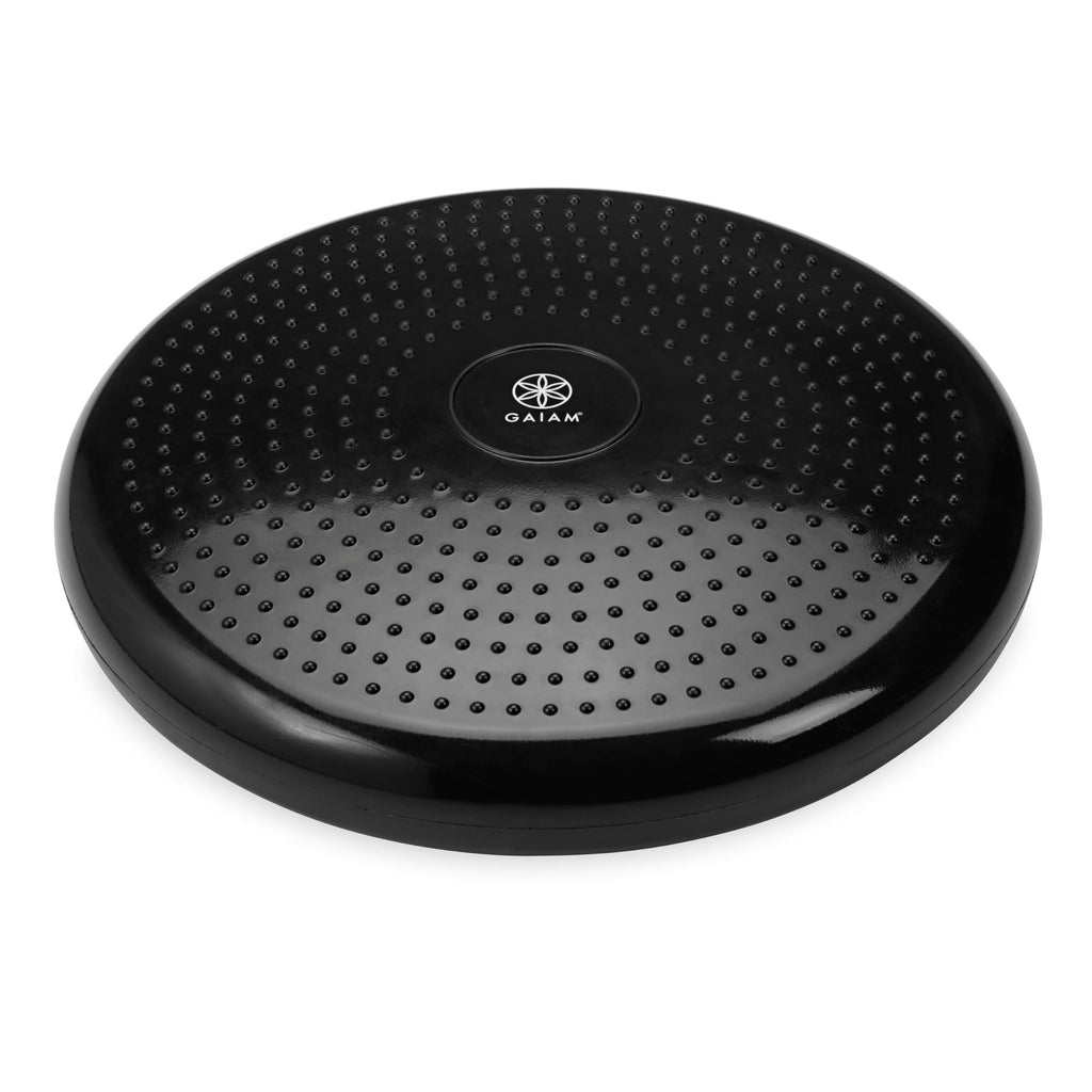 Balance Disc Inflatable Cushion, Core & Stability Trainer (Black)