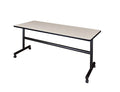 Kobe 72 x 24 in. Flip-Top Training Nesting Table- Maple
