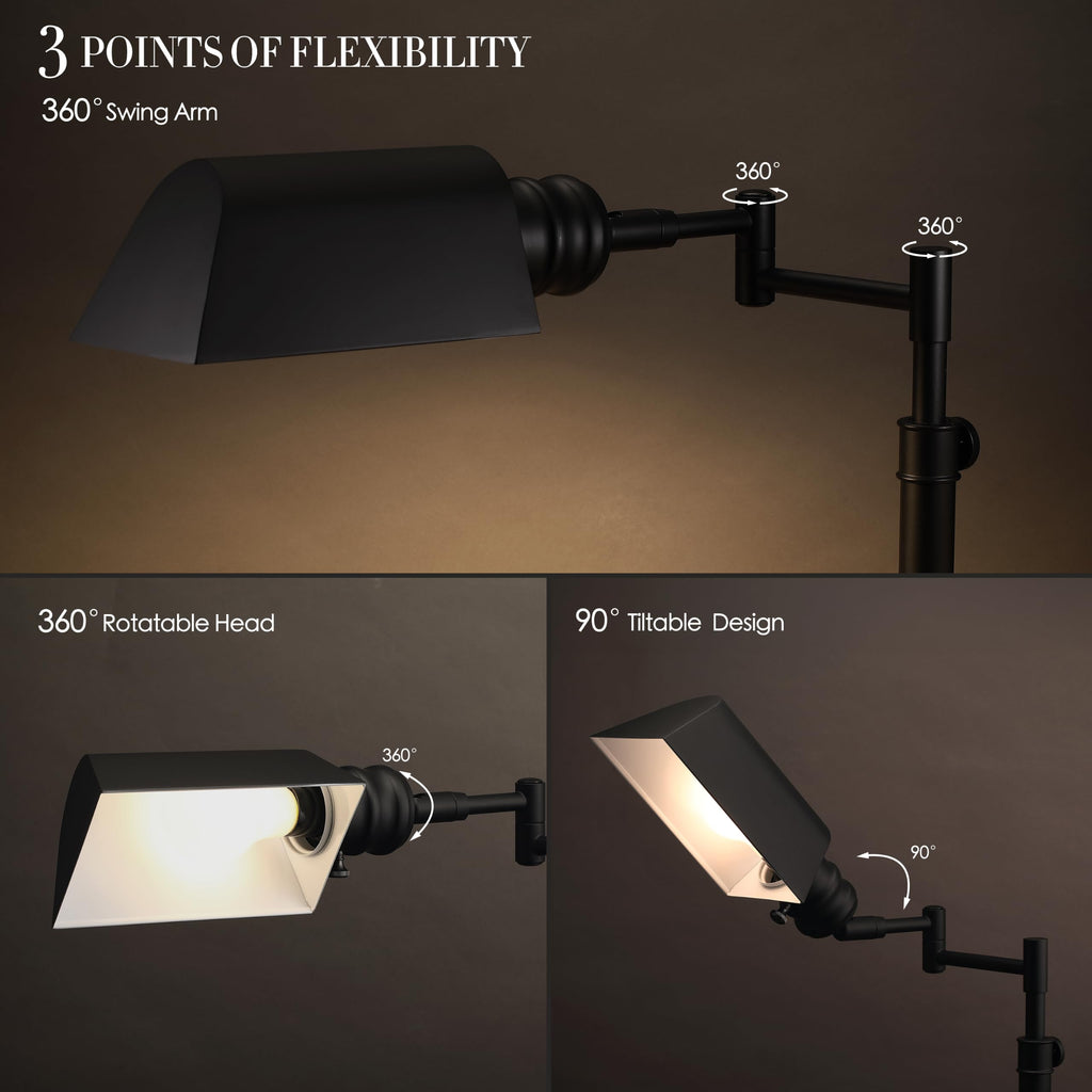 Arcadia Pharmacy Desk Lamp, Black