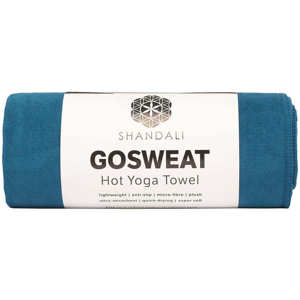 Gosweat Hot Yoga Towel, Color Evening Blue, Size 26.5 x 72