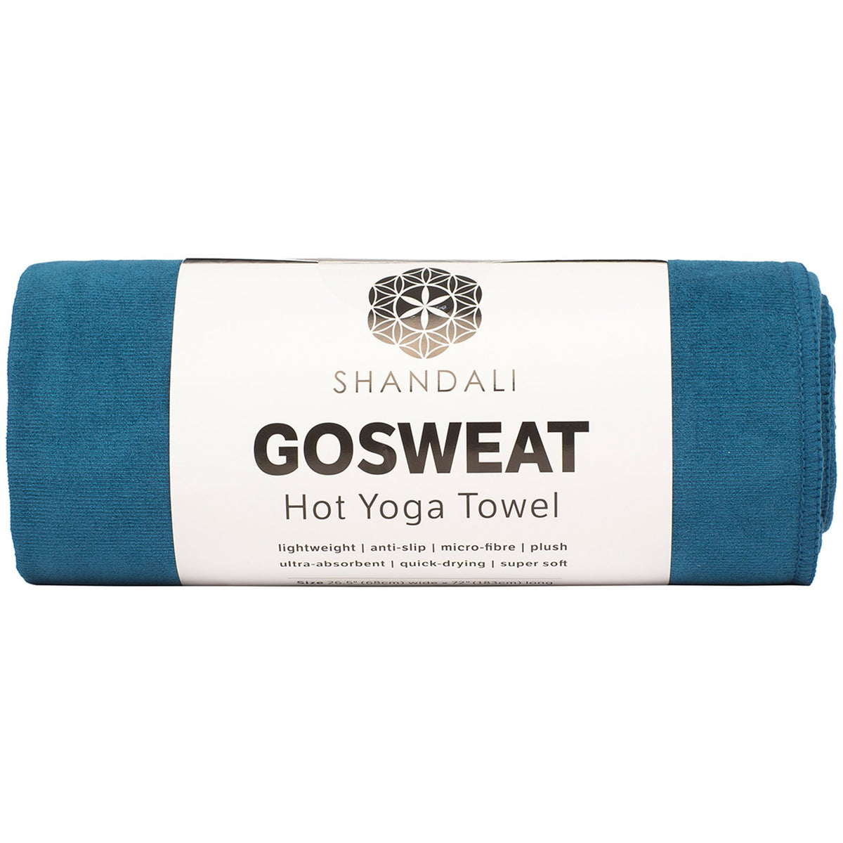 Gosweat Hot Yoga Towel, Color Evening Blue, Size 26.5 x 72