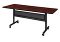 Kobe 60 x 30 in. Flip-Top Training Nesting Table with Modesty Panel- Cherry