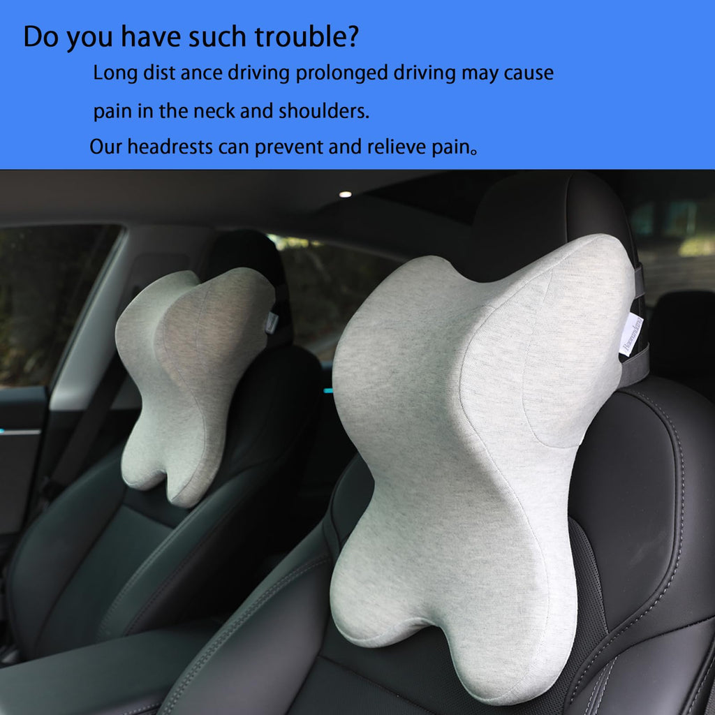 Headrest Pillow Office Chair Neck Pillow Ergonomic Design Double Straps Design Suitable for Different Heights
