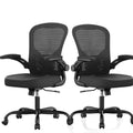 Pack of 2, Office Chair, Ergonomic Desk Chairs 330LBS Capacity High Back Mesh Computer Chair with Flip-up Armrests, Comfy Work Chair with Adjustable Lumbar Support