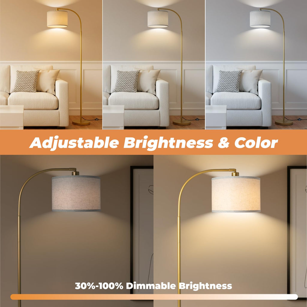 Arc Floor Lamps Modern Standing Remote Floor Lamp for Living Room