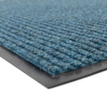 Industrial Door Mat, 3' x 4' Entrance Mat, Heavy Duty Commercial Rug for Businesses, Welcome Lobbies, Garage, and Mudroom, Made in the USA, Slate Blue, Brush Step