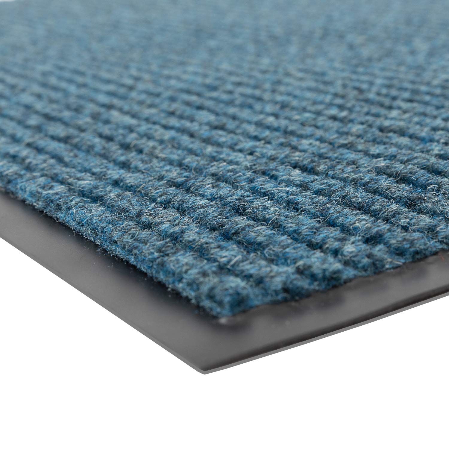 Industrial Door Mat, 3' x 4' Entrance Mat, Heavy Duty Commercial Rug for Businesses, Welcome Lobbies, Garage, and Mudroom, Made in the USA, Slate Blue, Brush Step