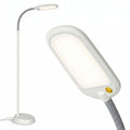 Litespan LED 2nd Edition Reading Floor Lamp with Cool, Soft & Warm White LED's - Built-in Dimmer - Adjustable Design Pivots in Any Direction - Energy Saving 12 Watts - Alpine White