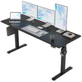 60 * 24 Inch Height Adjustable Electric Standing Desk, Black
