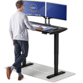 Standing Desk 48x24 — Made in Europe, Ergonomic Sit Stand Home Office Desk, Electric Height Adjustable, Dual Motor, USB & USB-C Charging, Wobble-Free, Touchscreen, 3 Memory Presets