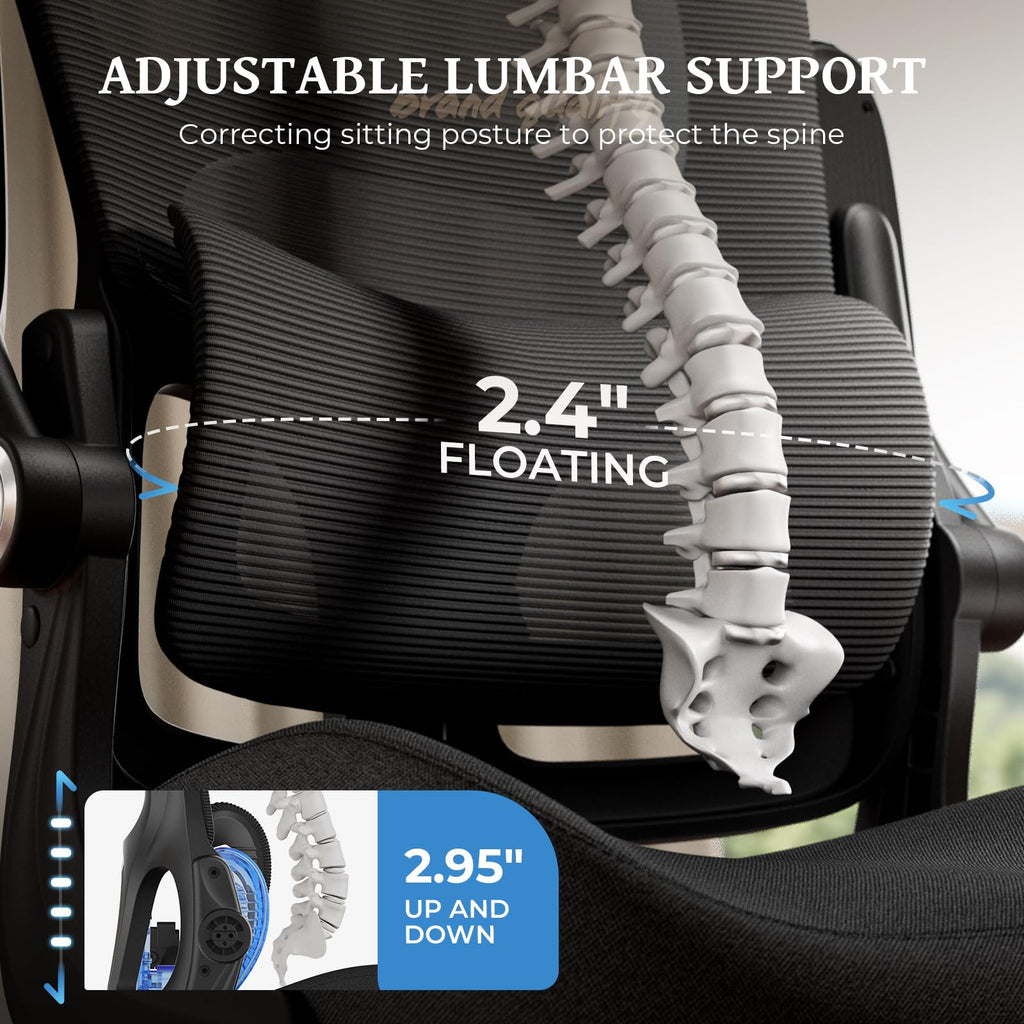 Ergonomic Office Chair - Adjustable Lumbar Support