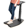 Ergonomic Leaning Perch Chair with Anti-Fatigue Mat, Standing Desk Stool, Height Adjustable Home Office Posture Seat, Black, CHAIR-S02M