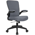 Office Chair, Ergonomic Desk Chair Breathable Mesh Chairs Adjustable High Back Lumbar Support Flip-up Armrests, Executive Rolling Swivel Comfy Computer Chairs Home Office Slate Gray