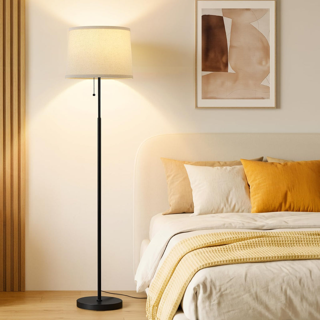 Floor Lamps for Living Room & Bedroom, 60" Modern Tall Standing Lamp, 3CCT