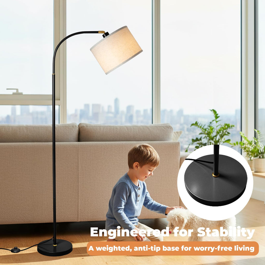 Arc Floor Lamps Modern Standing Remote Floor Lamp for Living Room