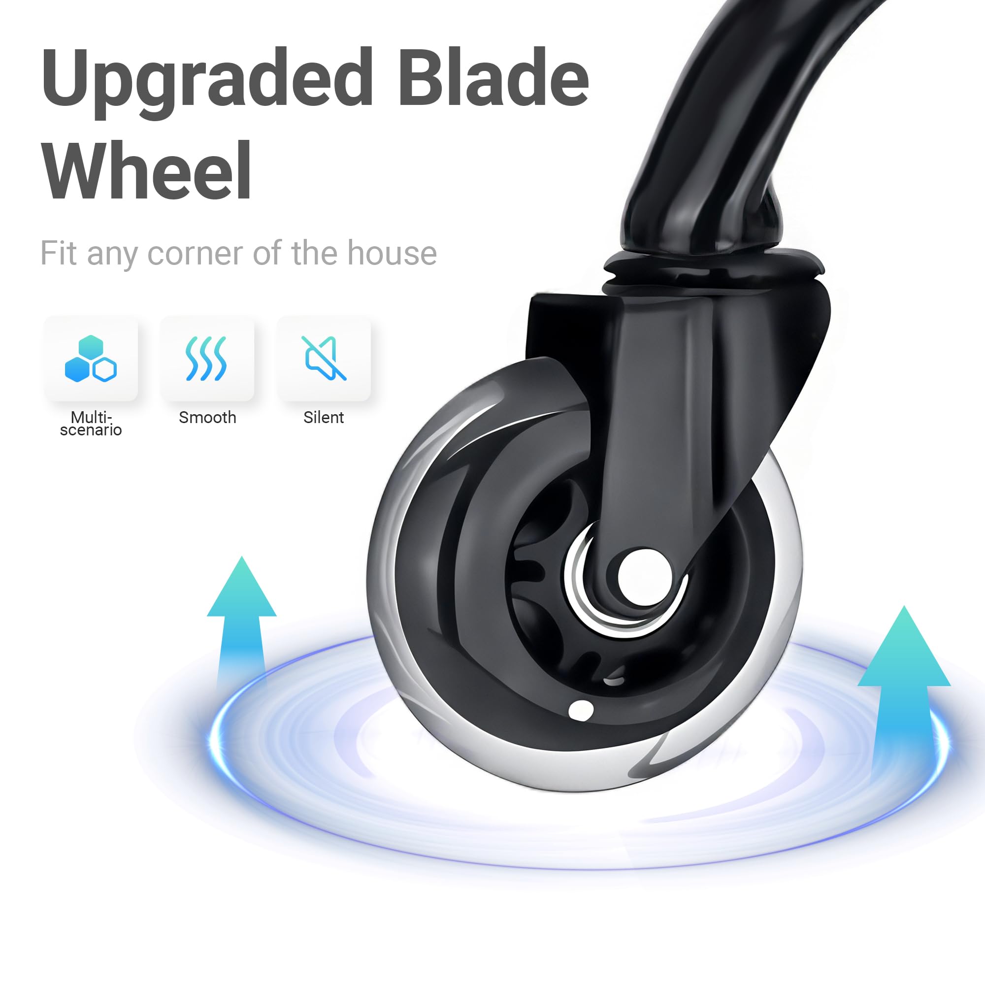 Big and Tall Office Chair for Heavy People, 500LBS High Back Extra Wide Executive PU Leather Office Chair with Flip-Up Armrests, Quiet Rubber Wheels, Comfortable Home Office Desk Chair (White)