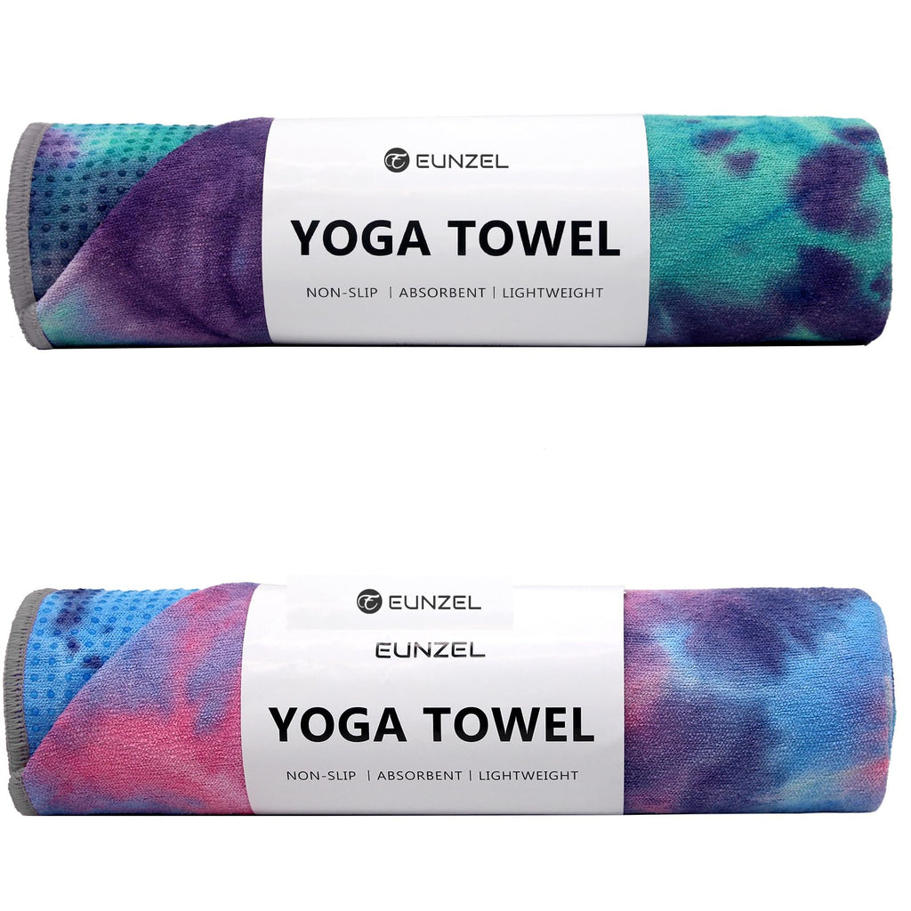 Non Slip Hot Yoga Mat Towel with Grip Dots, 72" x 24"