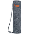 Yoga Mat Bag for Women & Men, Full-Zip Canvas Pilates Bag with Pockets