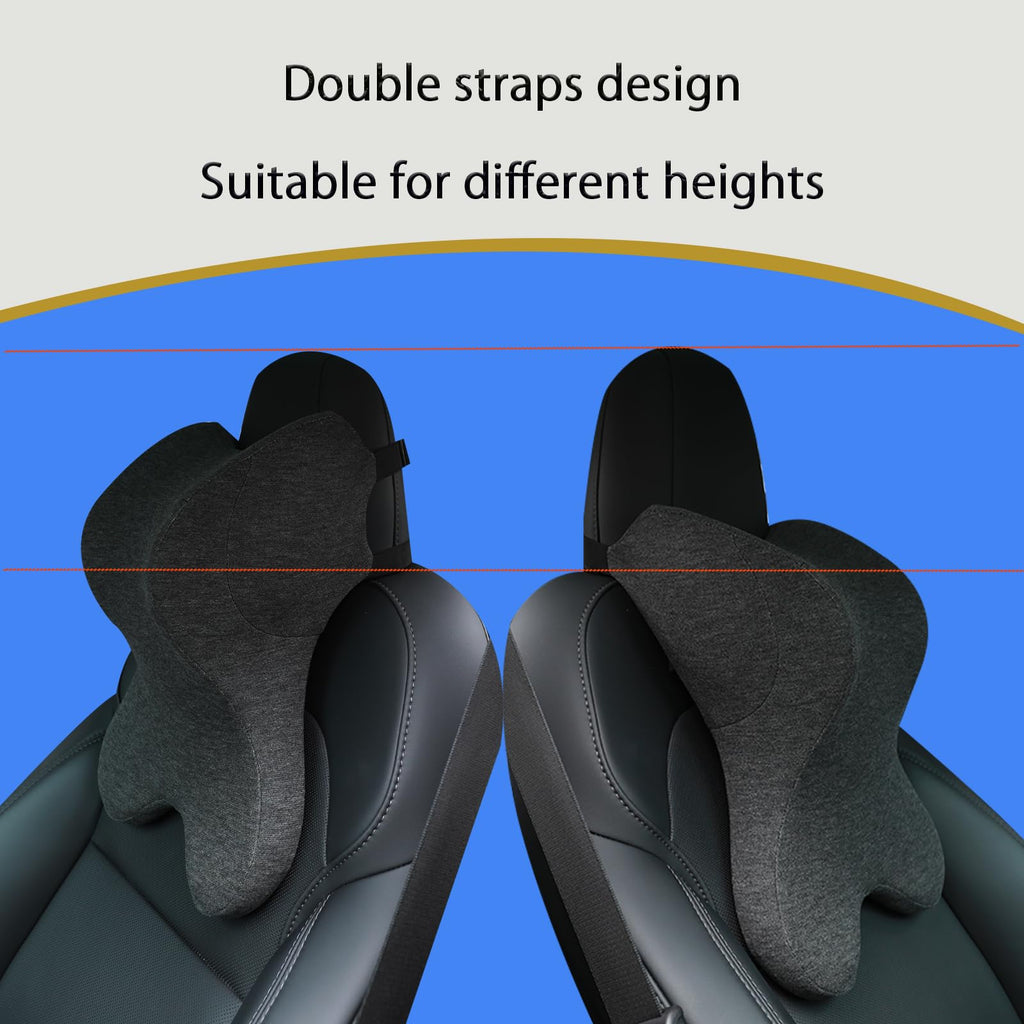 Headrest Pillow Office Chair Neck Pillow Ergonomic Design Double Straps Design Suitable for Different Heights