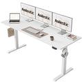 63 * 24 Inch Height Adjustable Electric Standing Desk, White