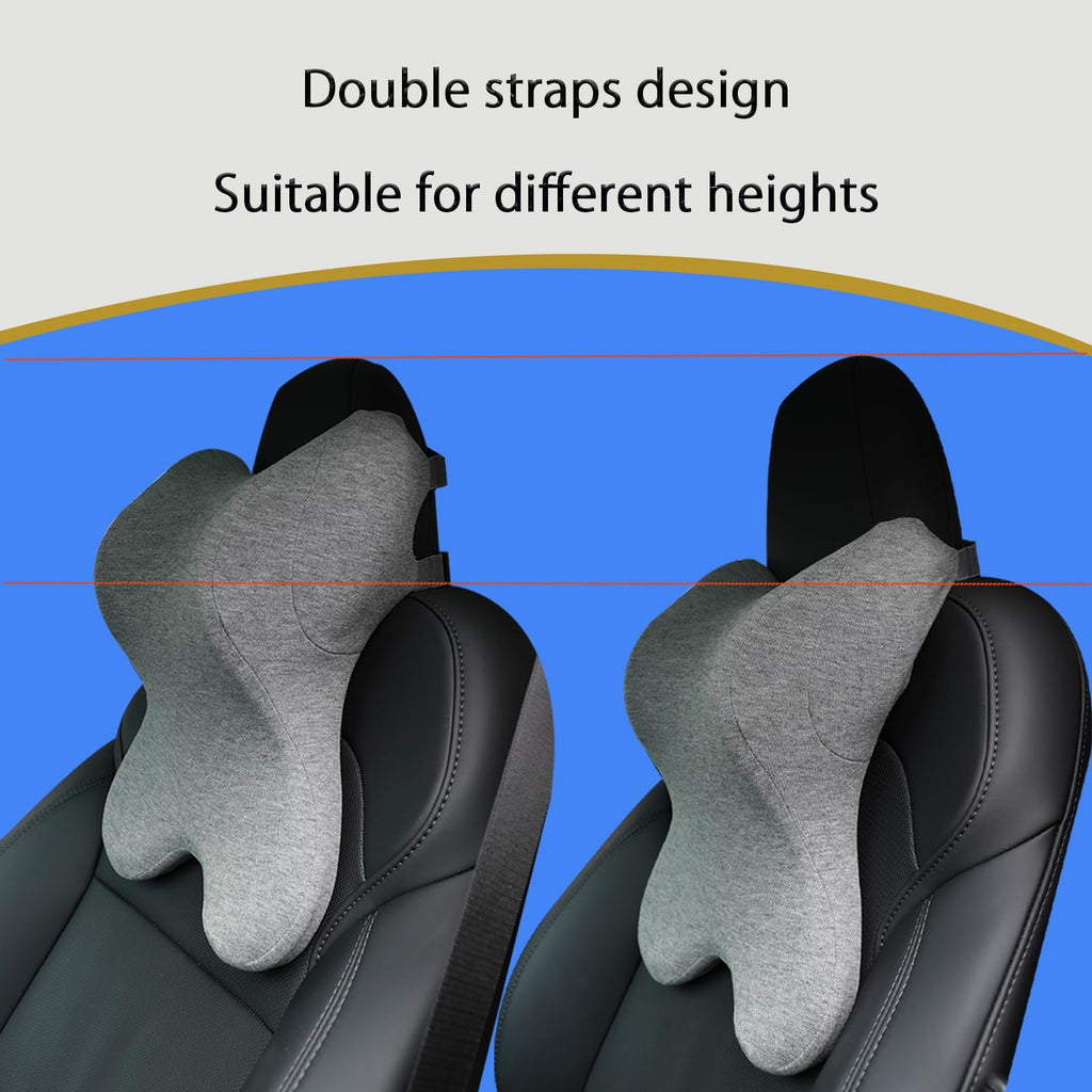 Headrest Pillow Office Chair Neck Pillow Ergonomic Design Double Straps Design Suitable for Different Heights