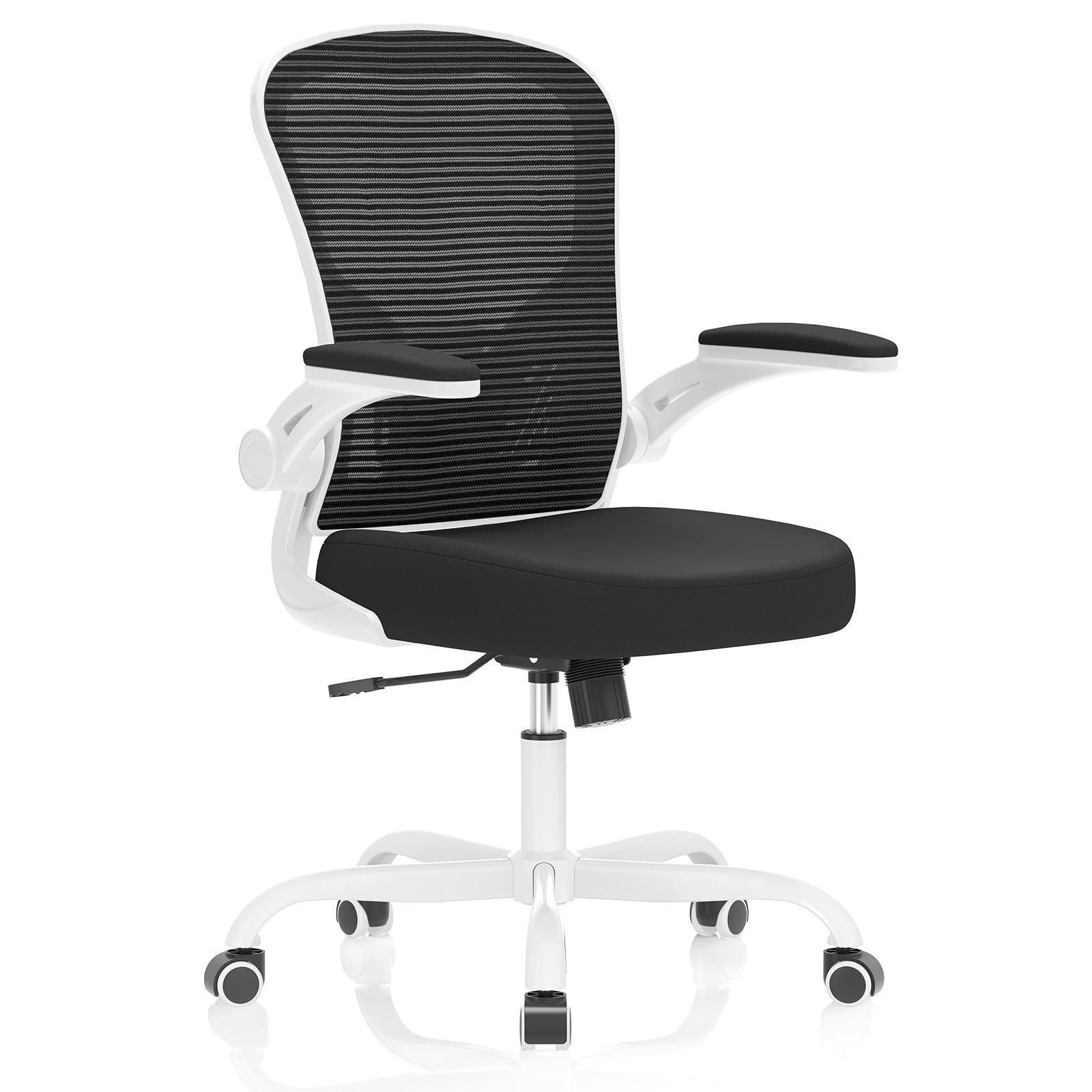 Office Chair, Ergonomic Desk Chairs 330LBS Capacity High Back Mesh Computer Chair with Flip-up Armrests, Comfy Work Chair with Adjustable Lumbar Support