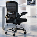 Office Chair - Ergonomic Desk Chair with Adjustable Lumbar Support, Mesh Computer Chair, Executive Chairs for Home Office Comfortable Lumbar Support (Black)