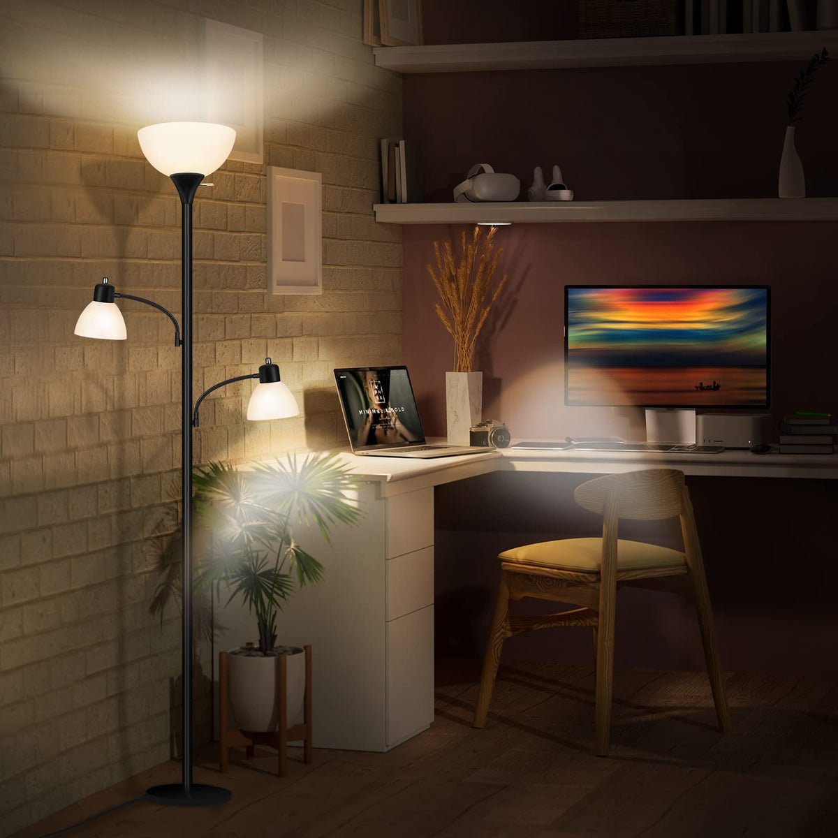 Floor Lamps for Living Room, 72" Tall Torchiere Floor Lamp