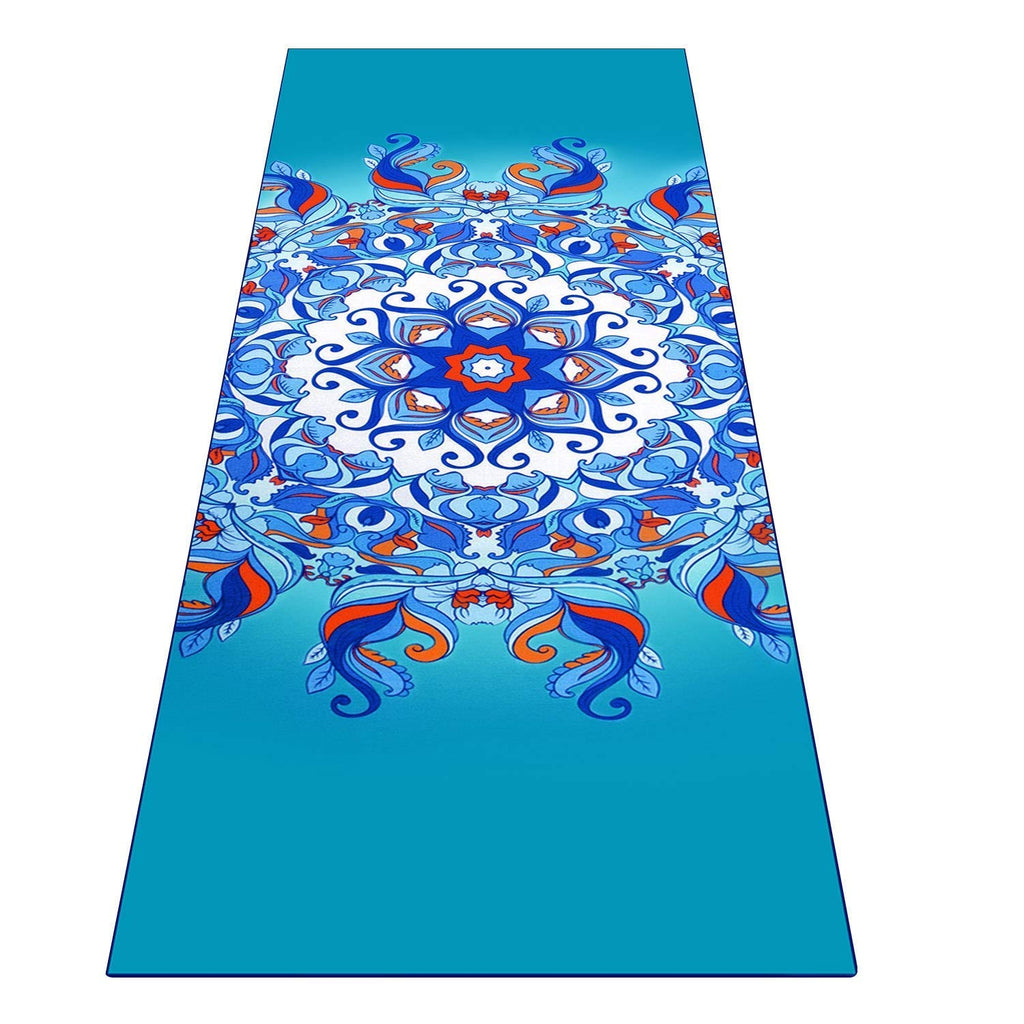 Non Slip Hot Yoga Towel, 100% Microfiber Non Slip Yoga Mat Towel for Hot Yoga, Pilates and Fitness, Exclusive Corner Pockets Design + Free Spray Bottle