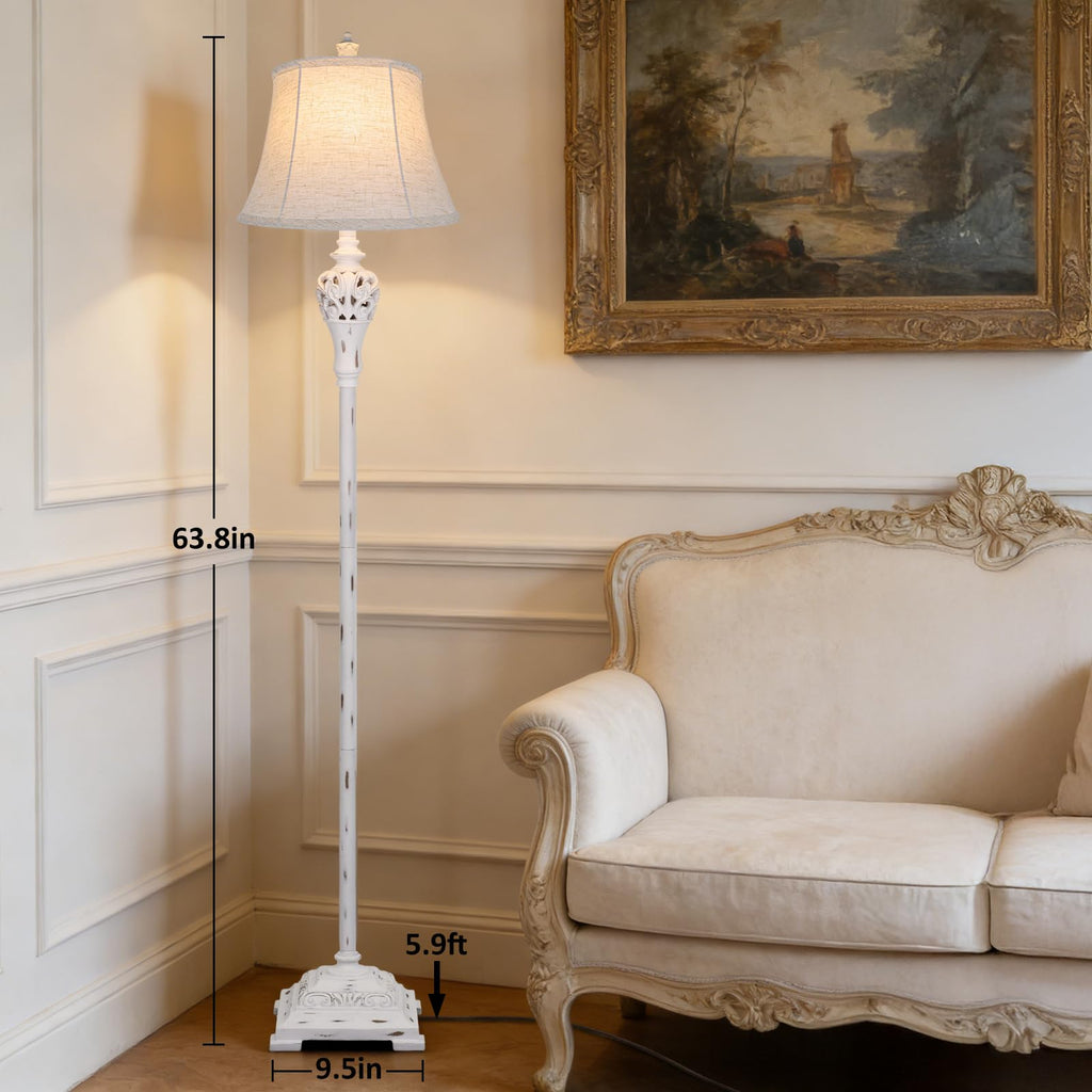 Vintage Floor Lamp for Living Room, Traditional Tall Standing Lamp