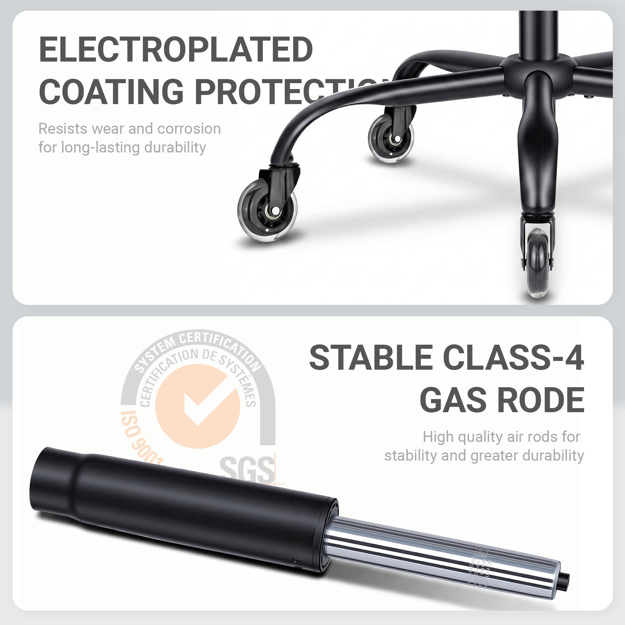 Big and Tall Office Chair for Heavy People, 500LBS High Back Extra Wide Executive PU Leather Office Chair with Flip-Up Armrests, Quiet Rubber Wheels, Comfortable Home Office Desk Chair (White)