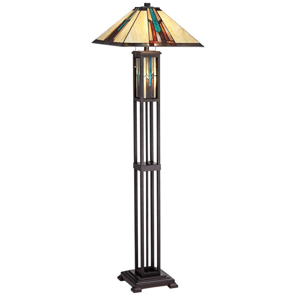 59 1/2" Tall Ranier Mission Night Light Floor Lamp Living Room