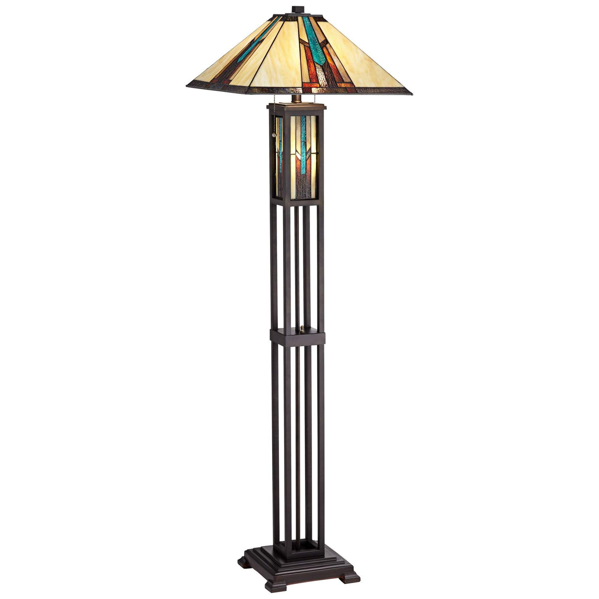 59 1/2" Tall Ranier Mission Night Light Floor Lamp Living Room